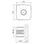 Sapho Cata X-Mart 12 ventilátor 20 W, fehér 01020000