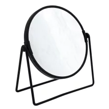   Sapho Ridder Summer álló kozmetikai tükör 16 cm átmérővel, fekete 03009010
