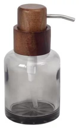 Sapho Figo szappanadagoló 300 ml, füstüveg / fa 08387