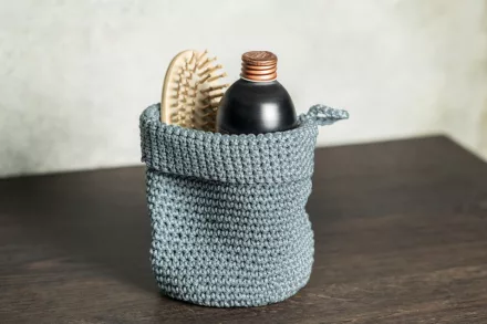 Sapho MALVA kozmetikai textil rendező kosár, azzurro 100262