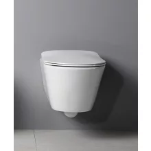 Sapho Avva Rimless Fali WC csésze 53x36 cm, fehér 100314