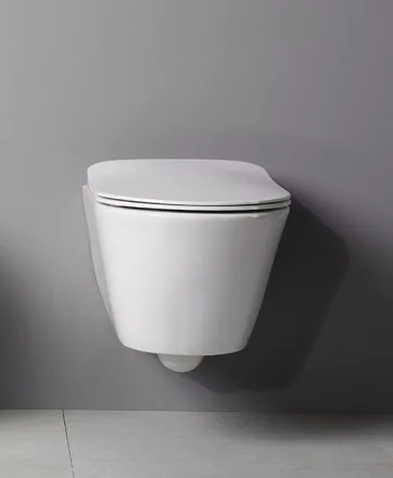 Sapho Avva Rimless Fali WC csésze 53x36 cm, fehér 100314