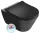 Sapho Avva Rimless Fali WC csésze 53x36 cm, fekete 100314-110