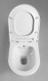 Sapho Avva Rimless fali WC bidézuhannyal és csapteleppel 53x35,5 cm, fehér 100315
