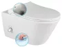 Sapho Avva Rimless fali WC bidézuhannyal és csapteleppel 53x35,5 cm, fehér 100315