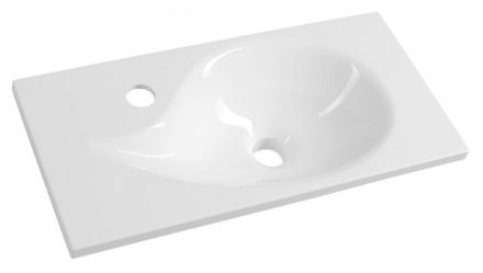Sapho Aqua öntött márvány mosdó 50,5x25 cm, fehér 10053
