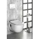 Sapho Brilla fali WC-csésze beépített bidézuhannyal 36,5x53 cm, rimless, fehér 100612