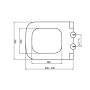 Sapho Garcia Duroplast WC-ülőke, SoftClose, fehér/króm 100727