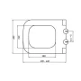 Sapho Garcia Duroplast WC-ülőke, SoftClose, fehér/króm 100727