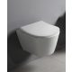 Sapho AVVA SLIM WC-ülőke, soft close, króm/fehér 100787