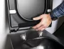 Sapho Avva Slim WC-ülőke, Soft-close, króm/fekete 	100787-110