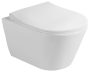 Sapho AVVA SLIM WC-ülőke, soft close, króm/fehér 100787