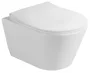 Sapho AVVA SLIM WC-ülőke, soft close, króm/fehér 100787