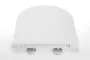 Sapho AVVA SLIM WC-ülőke, soft close, króm/fehér 100787