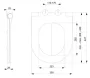 Sapho AVVA SLIM WC-ülőke, soft close, króm/fehér 100787