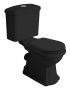 Sapho Kerasan Retro alsó kifolyású álló kerámia WC 38,5x72 cm, matt fekete 101231