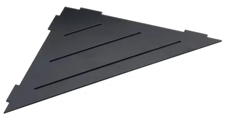 Bemeta Cytro fugába építhető polc 297x2x210 mm, matt fekete kivitelben