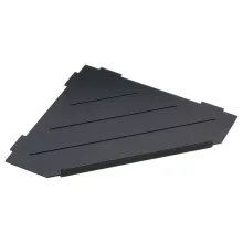 Bemeta Cytro fugába építhető polc 297x15x210 mm, matt fekete kivitelben