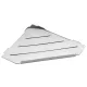Bemeta Cytro fugába beépíthető sarok polc 297x210 mm, polírozott kivitelben