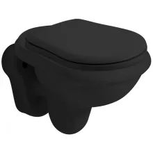   Sapho Kerasan Retro mélyöblítésű fali kerámia WC 38x52 cm, matt fekete 101531