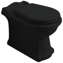   Sapho Kerasan Retro vario kifolyású álló kerámia WC 39x61 cm, matt fekete 101631