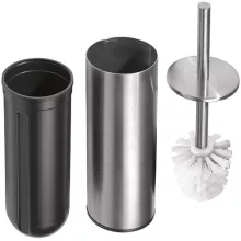   Bemeta Neo álló WC kefe tartó fehér kefével 95x380x95 mm, matt inox 102313055