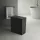 Sapho Gedy Luxury műbőr szennyeskosár 50x62x29 cm, fekete 103714