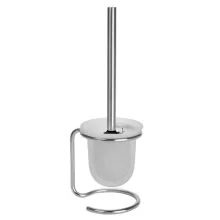   Bemeta Neo álló WC kefetartó fekete kefével 110x385x138 mm, matt inox 104113109