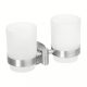 Bemeta Neo dupla fogkefetartó 75x118x90 mm, matt inox 104210025