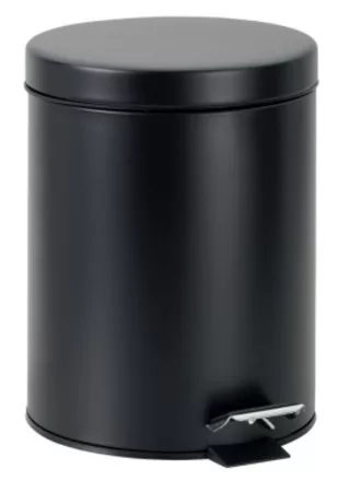 Bemeta Dark Soft Close Szemetes 5 liter, fekete kivitelben