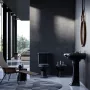 Sapho Kerasan Retro 67 cm magas univerzális láb - 56, 69 és 73 cm szélességű mosdókhoz, matt fekete 107031
