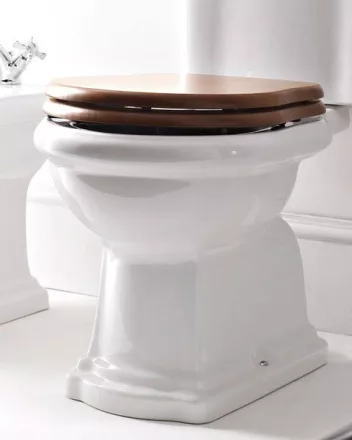 Sapho Kerasan Retro soft close WC ülőke dió színben, bronz színű zsanérokkal 108640