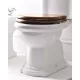 Sapho Kerasan Retro soft close WC ülőke dió színben, bronz színű zsanérokkal 108640