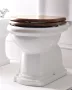 Sapho Kerasan Retro soft close WC ülőke dió színben, bronz színű zsanérokkal 108640