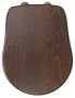 Sapho Kerasan Retro soft close WC ülőke dió színben, bronz színű zsanérokkal 108640