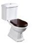 Sapho Kerasan Retro WC-ülőke króm színű pánttal, dió 109040