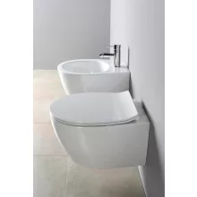 Sapho Isvea Sentimenti fali WC szett beépíthető tartállyal, nyomógombbal és soft close ülőkével