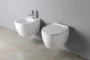 Sapho Isvea Sentimenti fali WC szett beépíthető tartállyal, nyomógombbal és soft close ülőkével