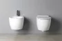Sapho Isvea Sentimenti fali WC szett beépíthető tartállyal, nyomógombbal és soft close ülőkével