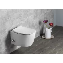   Sapho Isvea Sentimenti Rimless fali WC csésze bidé csapteleppel 36x51 cm, fehér 10ARS1010