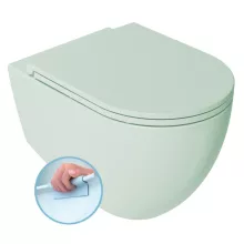   Sapho Isvea Infinity mélyöblítésű Rimless fali kerámia WC csésze 36,5x53 mentol 10NF02001-2T