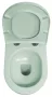 Sapho Isvea Infinity mélyöblítésű Rimless fali kerámia WC csésze 36,5x53 mentol 10NF02001-2T