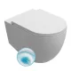 Sapho Isvea Infinity Rimless fali kerámia WC csésze 36,5x53 cm Vortex öblítési technológiával, fehér színben.