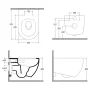 Sapho Isvea Infinity Rimless fali kerámia WC csésze 36,5x53 cm Vortex öblítési technológiával, fehér színben.