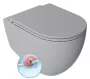 Sapho Isvea Infinity mélyöblítésű Rimless fali kerámia WC csésze 36,5x53 szürke 10NF02004-2V