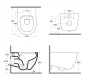 Sapho Isvea Infinity perem nélküli fali WC csésze 36,5x53 cm fehér 10NF02005
