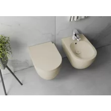   Sapho Isvea Infinity ívelt fali kerámia bidé 36,5x53 cm, csont fehér 10NF41001-2K