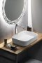 Sapho Infinity Rectangle kerámiamosdó 50x36 cm, matt fehér 10NF65050-2L