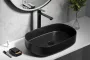 Sapho Infinity Oval kerámiamosdó 55x36 cm, fekete 10NF65055-2N