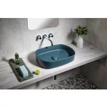   Sapho Infinity Oval kerámiamosdó 55x36 cm, zöld 10NF65055-2P